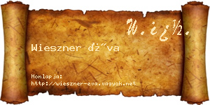 Wieszner Éva névjegykártya