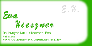 eva wieszner business card