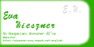 eva wieszner business card